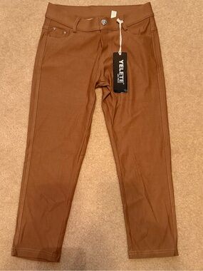Women's Yelete Cropped Jeggings - Brown